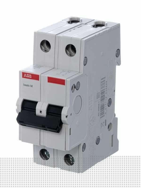 Выключатель автоматический модульный 2п C 50А 4.5кА Basic M BMS412C50 ABB 2CDS642041R0504