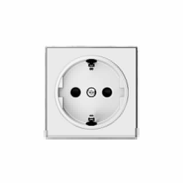 Накладка 1-м ОП Sky 16А IP20 для розетки Schuko альп. бел. ABB 2CLA858800A1101