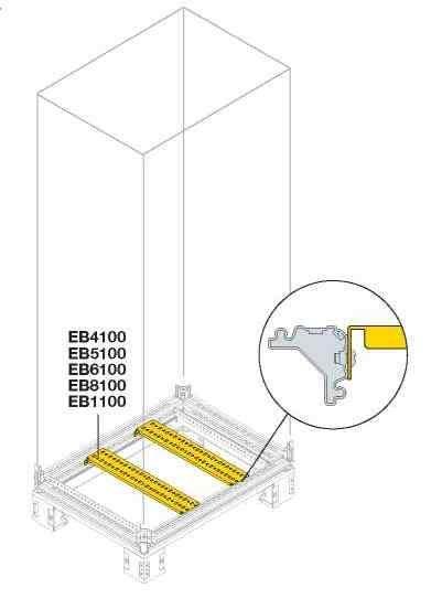 Профиль поперечный Г=600мм для верт. стоек (уп.2шт) ABB EB6100