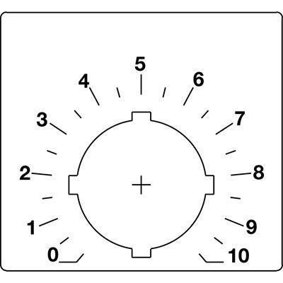 Шильдик для потенциометра (со шкалой) ABB SK615562-88