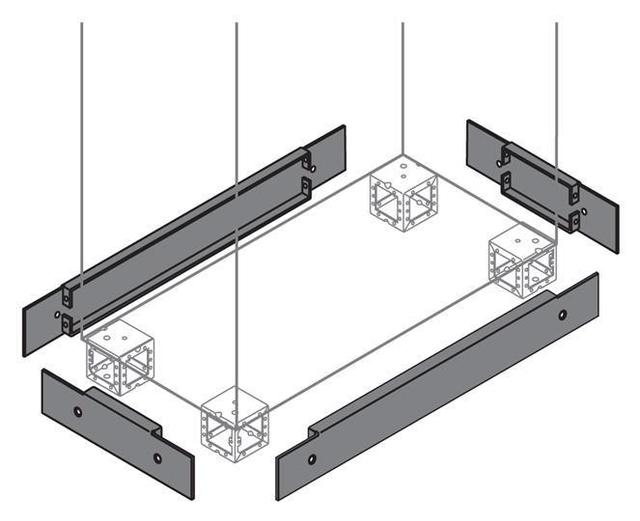 Комплект фланца цоколя 100х600мм (2шт) ABB ZN6000