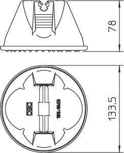 Держатель проволоки d8мм для плоской кровли Тип:165 MBG RD8 OBO 5218691