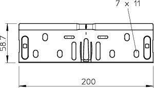 Соединитель продольный 75х60 RV 607 FS OBO 6068150