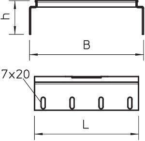 Комплект соединительный для лотка H60 RVS 60 10 DD OBO 6068771