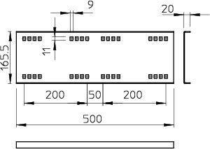 Комплект соединительный для лотка H160 гор. цинк WRVL 160 FT OBO 6227716