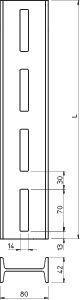Профиль I-образный 80х42 L400 IS 8 40 FT гор. оцинк. OBO 6337058