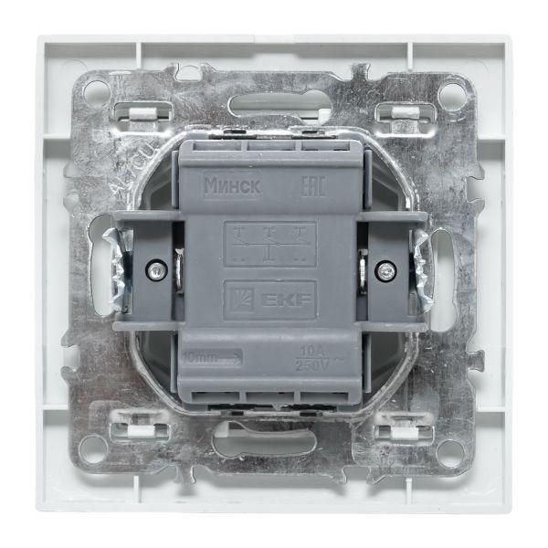 Выключатель 3-кл. СП Минск 10А IP20 бел. Basic EKF ERV10-024-10