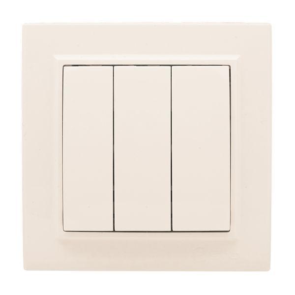 Выключатель 3-кл. СП Минск 10А IP20 беж. EKF ERV10-024-20