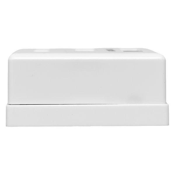 Розетка настенная TERACOM PRO кат.6 неэкранированная 2 порта RJ-45 Dual IDC бел. EKF TRP-WBOX-2RJ45-6UTP-WH