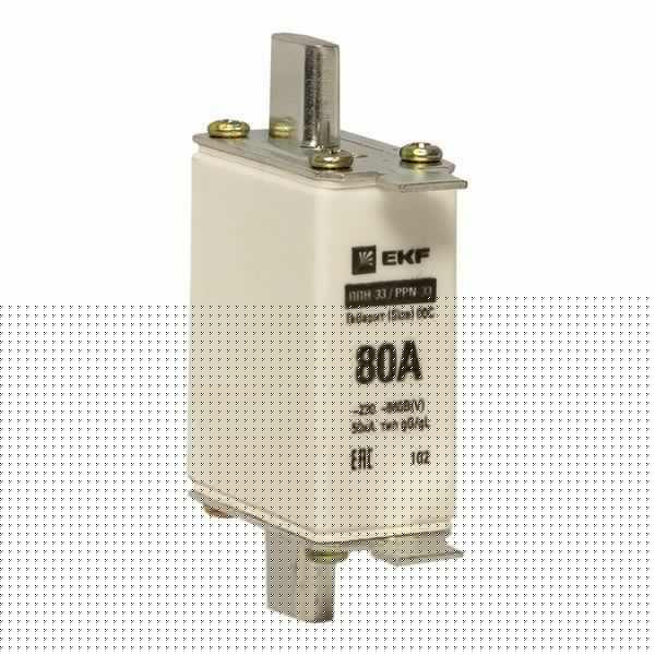 Вставка плавкая ППН-33 100/80А габарит 00С PROxima EKF fus-33/100/80