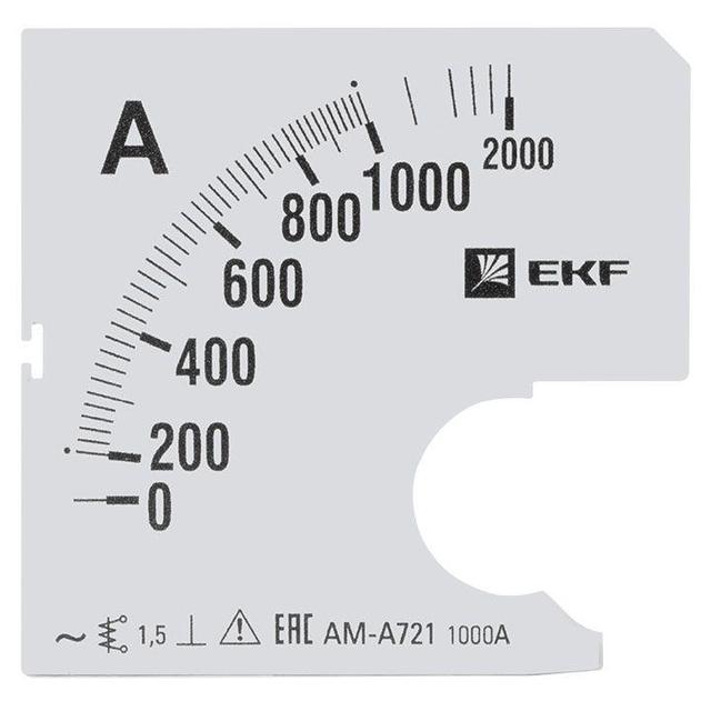 Шкала сменная для A721 1000/5А-1.5 PROxima EKF s-a721-1000