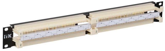 Кросс-панель CP100-1U110 19дюймов 100-парная 1U 110т. ITK CP100-1U110