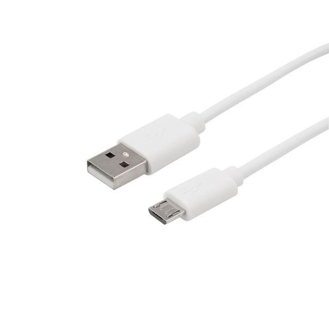 Кабель USB microUSB длинный штекер 1м бел. Rexant 18-4269