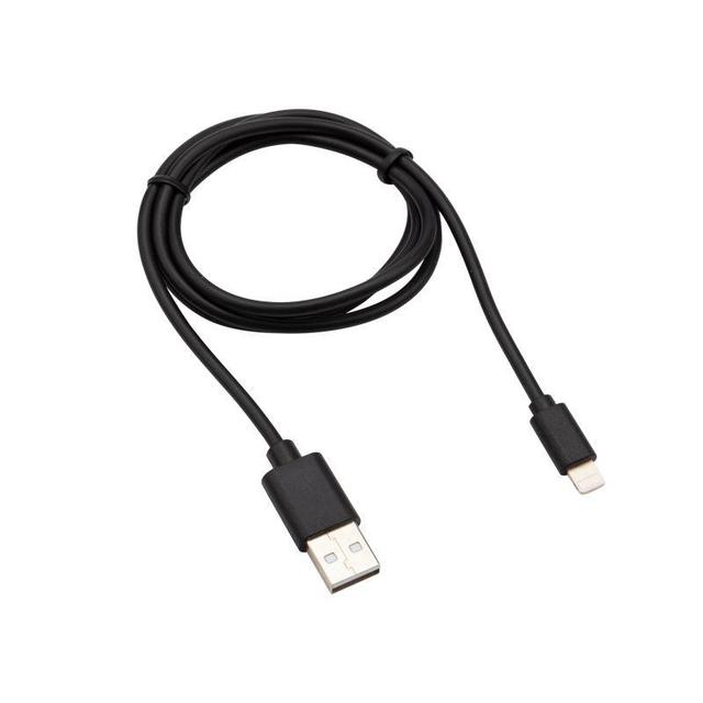 Кабель USB-Lightning 2А 1м черн. ПВХ Rexant 18-7050