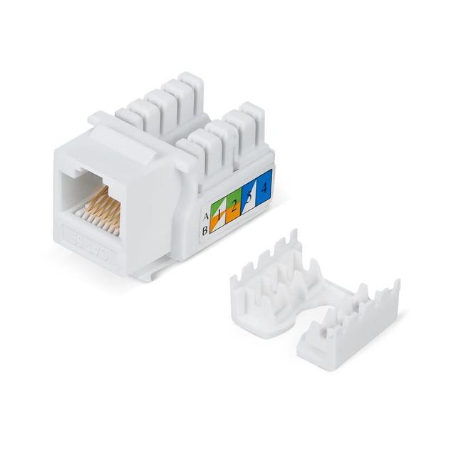 Вставка Keystone Jack RJ45 кат.5E неэкранир. WR-KJ-RJ45-C5E-90 90град. заделка тип 110 бел. WRline 505212