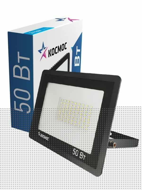 Прожектор светодиодный 50Вт 6500К IP65 4000лм КОСМОС K_PR5_LED_50