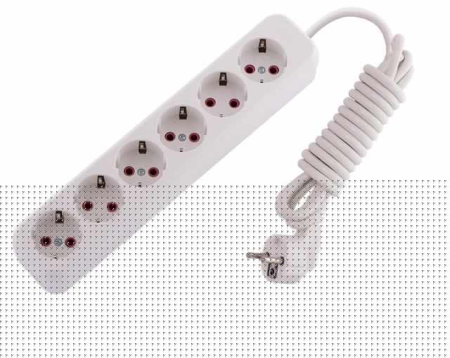 Удлинитель 6х3м с заземл. 16А IP20 Lila LEZARD 720-0603-601