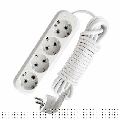 Удлинитель 4х5м с заземл. 13А IP20 Е-304 ПВС 3х1 АБС-пластик UNIVersal 9631982