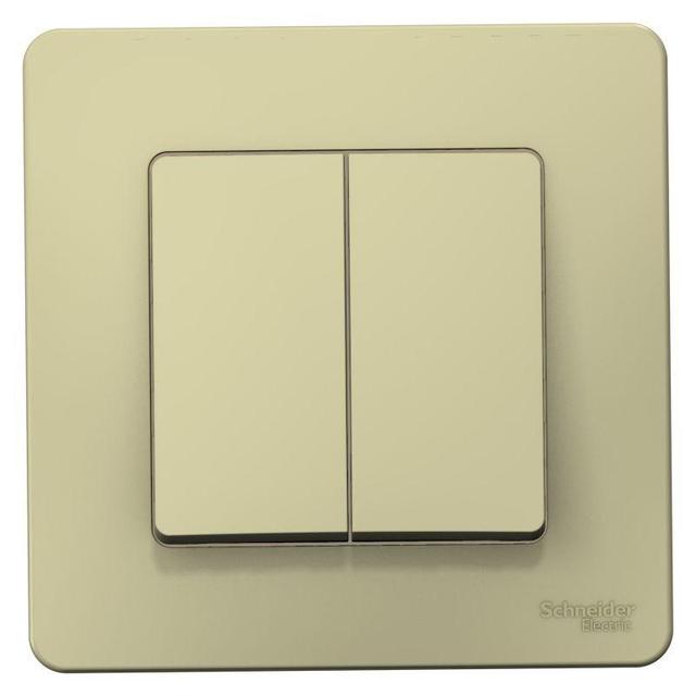 Выключатель 2-кл. СП Blanca 10А IP20 (сх. 5) 250В беж. SE BLNVS010507